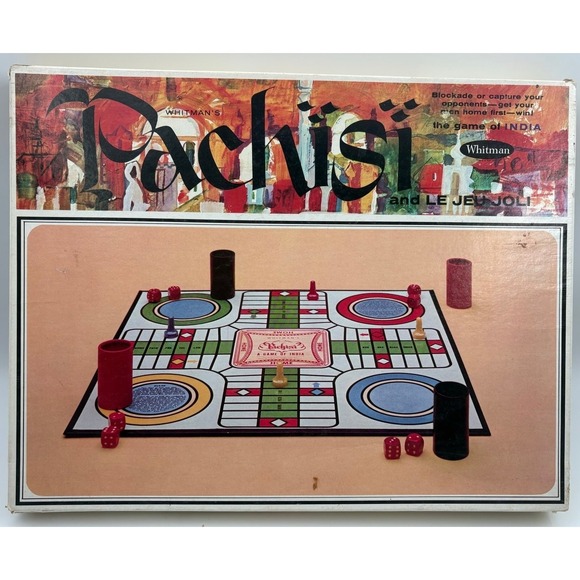 Whitman Other - Pachisi The Game of India Board Game Whitman Vintage 1967 Complete